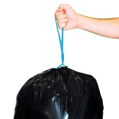 Tightened garbage bags