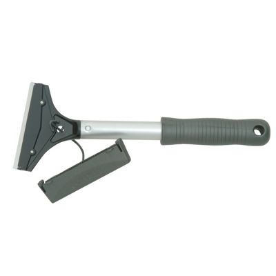 Window scraper with an aluminium handle