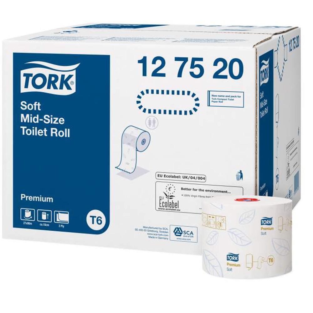 Tork Soft Mid- Size Toilet Roll