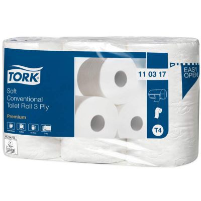 Tork Soft Conventional Toilet Roll — 3 ply
