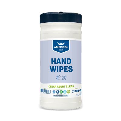 Mitrās roku tīrīšanas salvetes Americol Hand Wipes