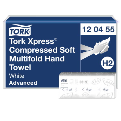 Papīra dvieļi loksnēs Tork Xpress Compressed Soft Multifold H2